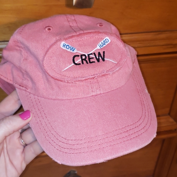 Brand New Rowing Crew Hat Pink Blue Adjustable - Picture 1 of 4